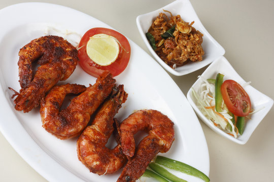 Fried Prawns - A snack from Goa in Western India