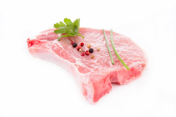 raw pork chop