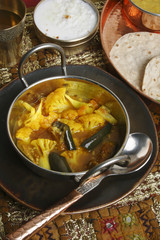 Cauliflower Brinjal Curry