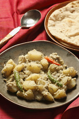 Aloo posto - A potato dish from Bengal