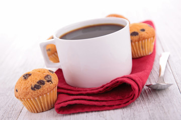 coffee cup and muffin