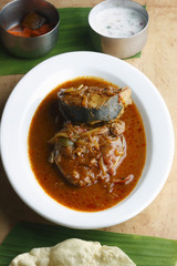 Kerala fish curry - fish in a tangy coconut curry