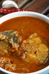 Fish Varuthuracha curry - Kerala Style fish curry 