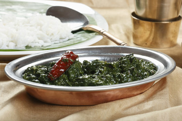 Tamil Spinach Keerai – A dish from TamilNadu
