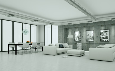 minimalistisches Loft