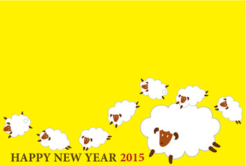 ヒツジの年賀状,