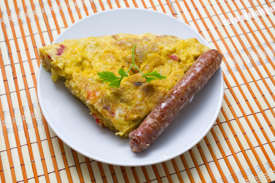 Spanish potato omelet