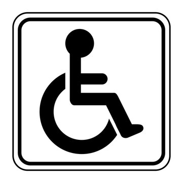 Logo personne handicapée.