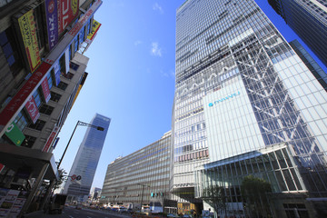 Naklejka premium Yaesu Exit areas of Tokyo station 