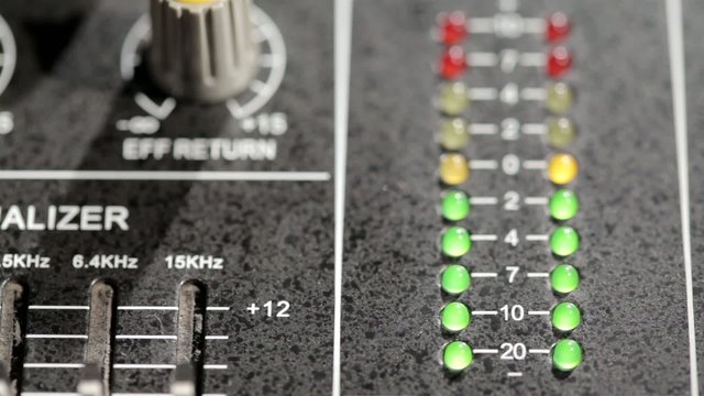 Music mixer with equaliser