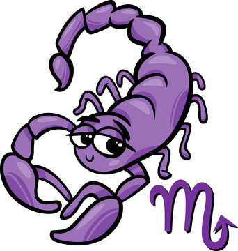 scorpio zodiac sign cartoon