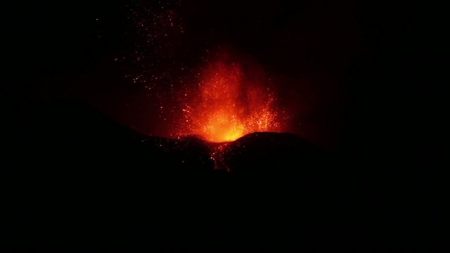 Volcano eruption