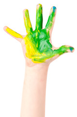 painted hands