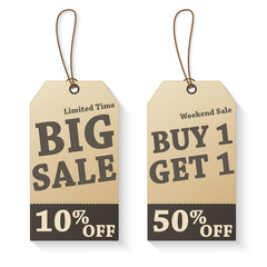 Vintage vector sale tags
