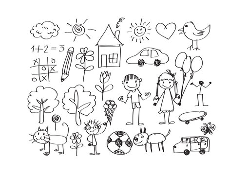 Children's drawings kid drawings
