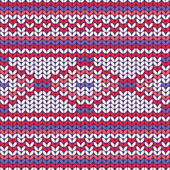 Illustration seamless knitted pattern.