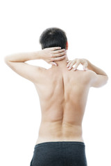 Obraz premium Back pain in men