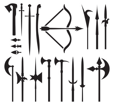 medieval weapon icons