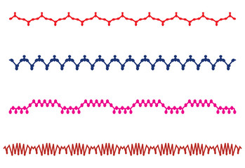 Detailed stitches and dividers