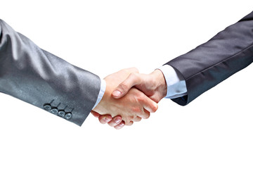 Close-up of business people shaking hands