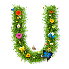 Spring letter "U" © Jag_cz
