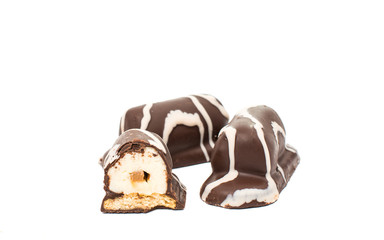 sweet cheese in chocolate
