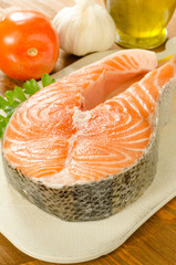 Trancio di salmone fresco