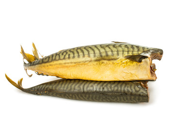 smoked fish isolated