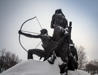 native statue quebec city