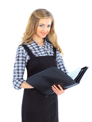 Smiling business woman portrait.