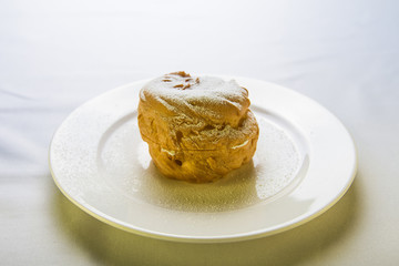 eclairs filled with fresh cream