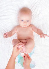 little cute pampering toddler