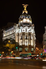 Fototapeta na wymiar Gran Via in Madrid