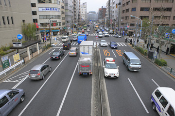 Irifune-Bashi area viewing from Shin-Ohashi Street