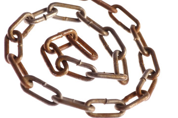 Rusty chain spiral