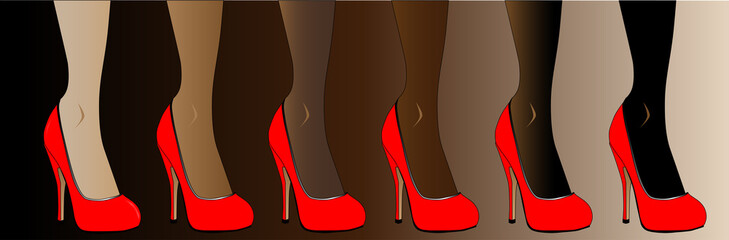 Red Stiletto Heel Shoes