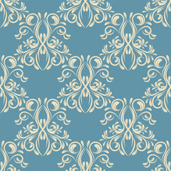 seamless wallpaper. damask pattern. flower background