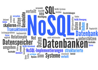 NoSQL (Datenbank, nicht-relational) - obrazy, fototapety, plakaty