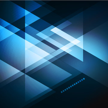 Elegant Geometric Blue Background