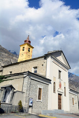 Fototapeta na wymiar Chiesa di San Giovanni Battista in Foresto di Bussoleno - (To)
