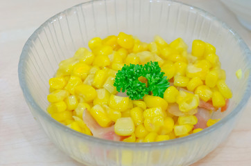 Corn in cup