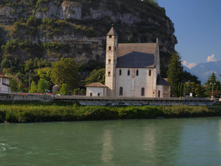 Fototapeta na wymiar The Sant Apollinare church in Trento