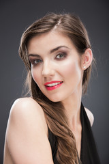 Fototapeta premium beautiful young woman face
