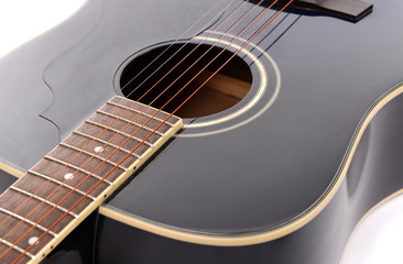Fototapeta premium Acoustic guitar isolated on white