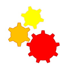 Colorful gears