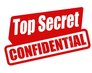 Top secret confidential stamp