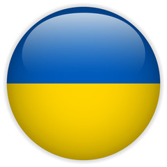 Ukraine Flag Glossy Button