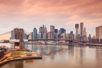 Beautiful shot of Brooklyn Bridge