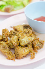  pork chitterlings fried