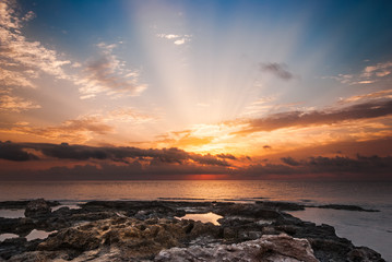 Rocky Beach at Sunset
